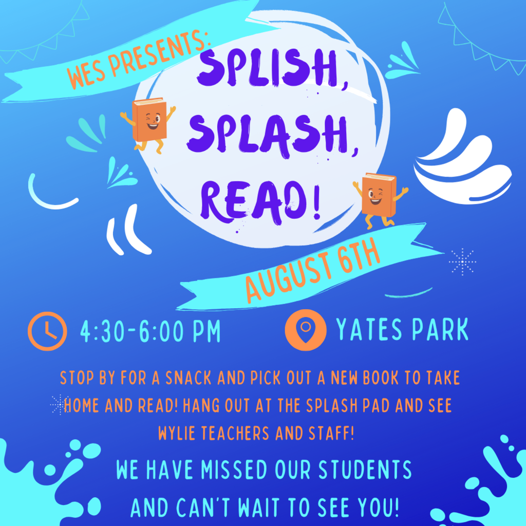 Join us at Yates Park on August 6th 4:30-6:00!