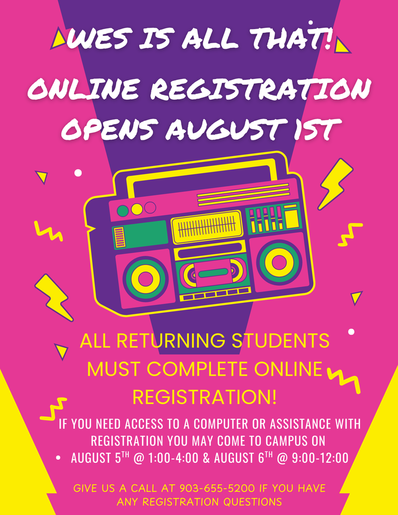 Online Registration Opens August 1st