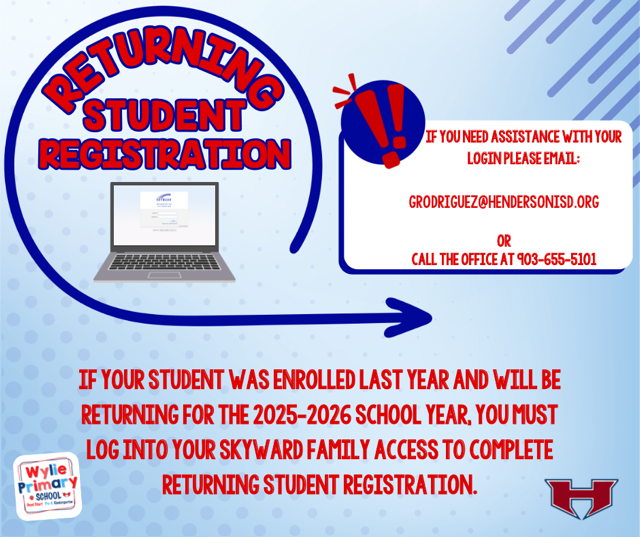 returning student registration 