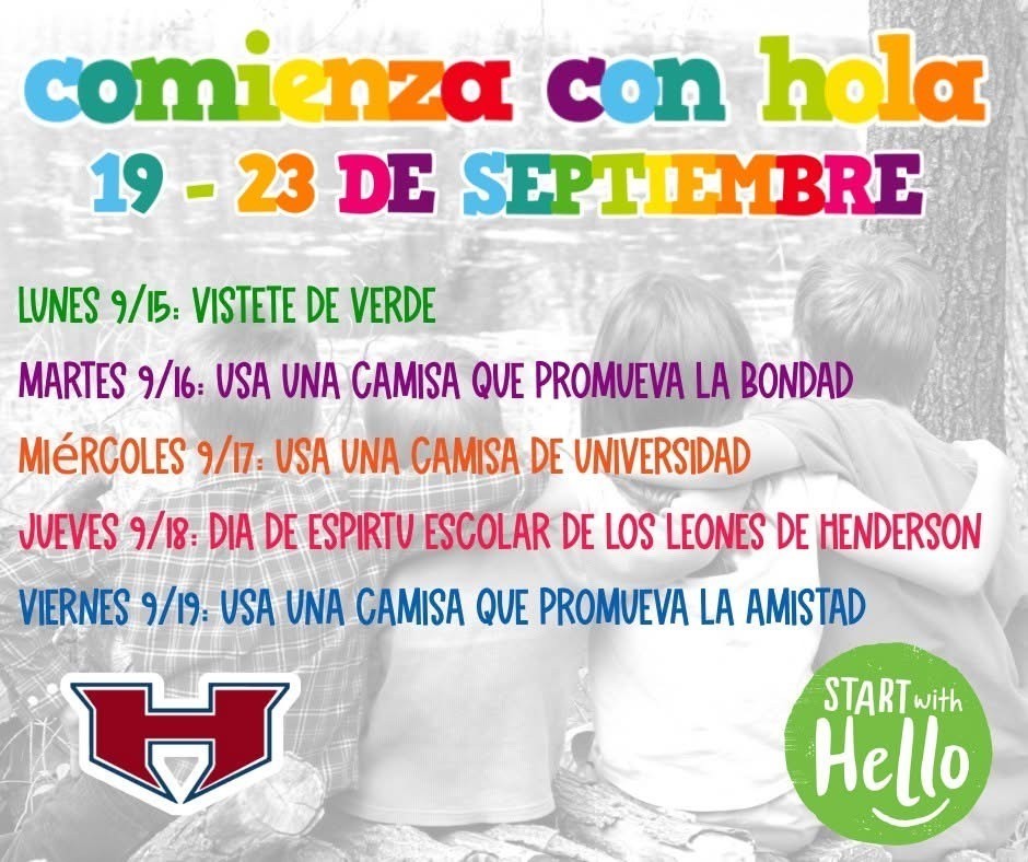 Start with Hello- Spanish