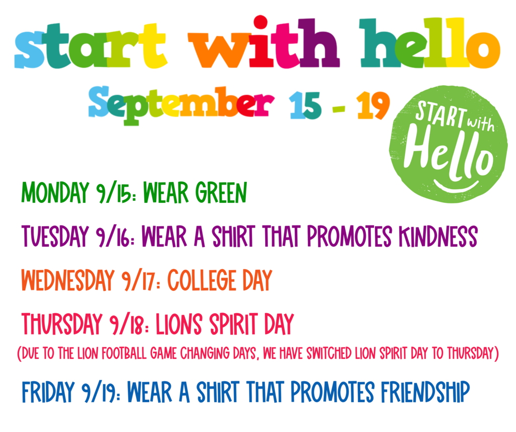 start with hello week