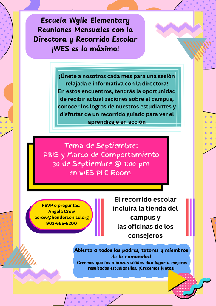 September Principal Meet-Up & Campus Tour