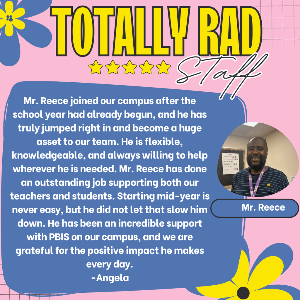 Staff Shoutout- Reece