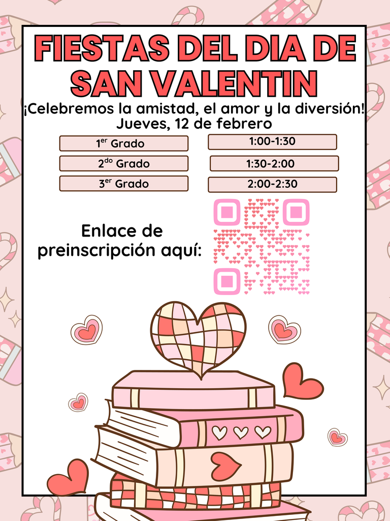 Valentine's Day Party Times (Spanish)