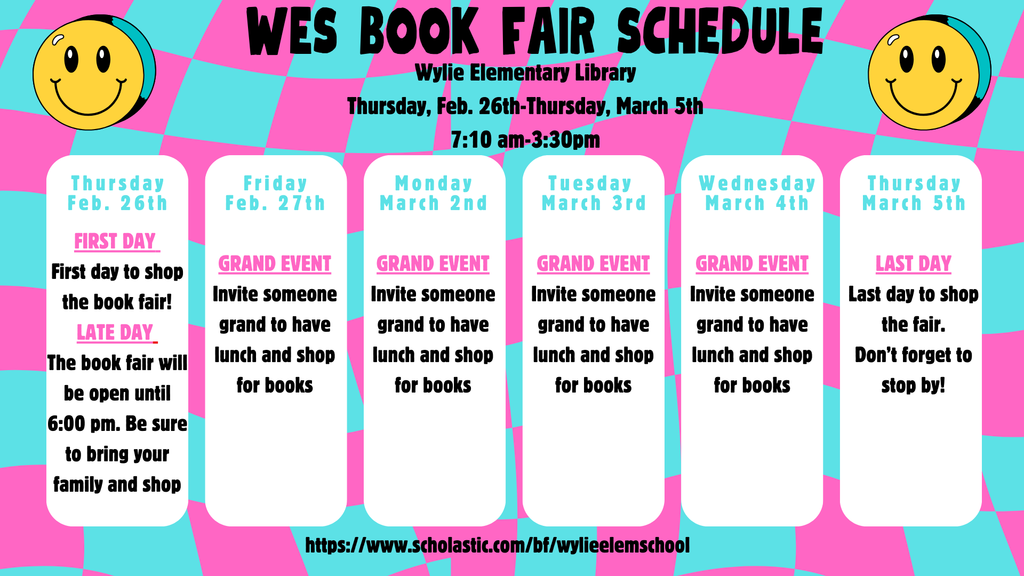 Book Fair Schedule