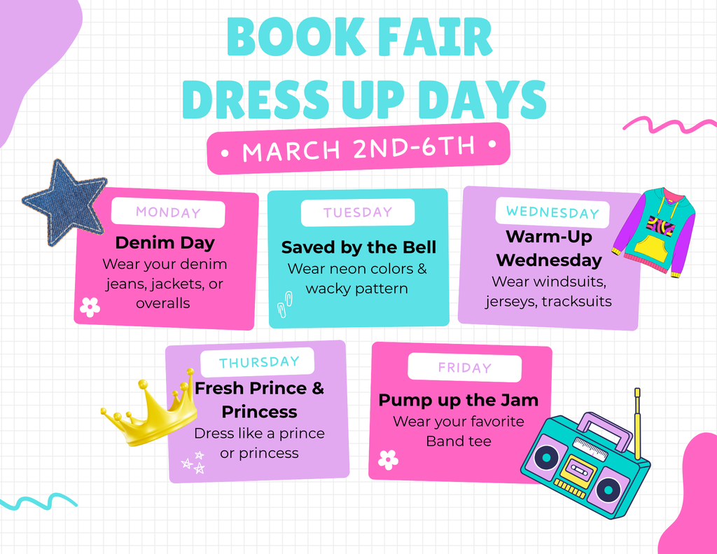 Book Fair-Dress Up Days