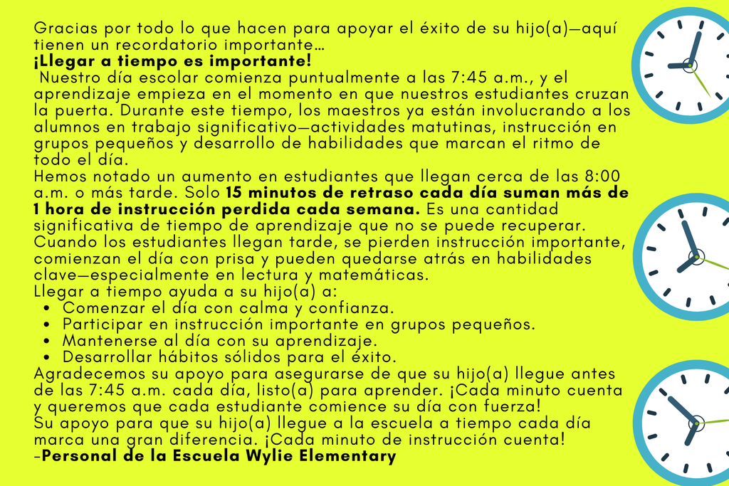 Time matters (Spanish)