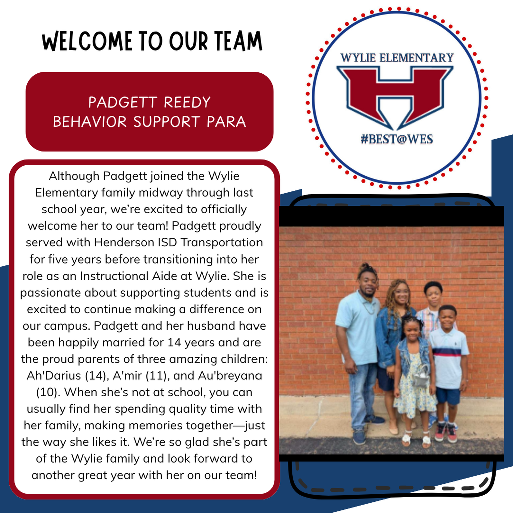 Welcome Padgett!