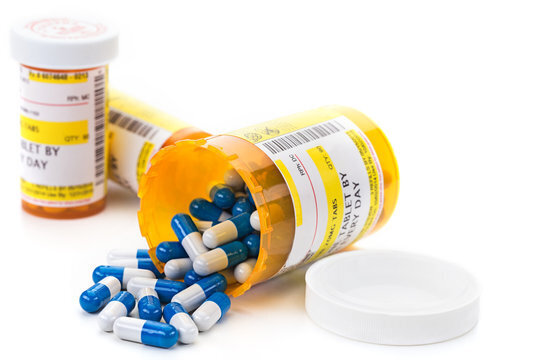 Medication Bottles and Capsules
