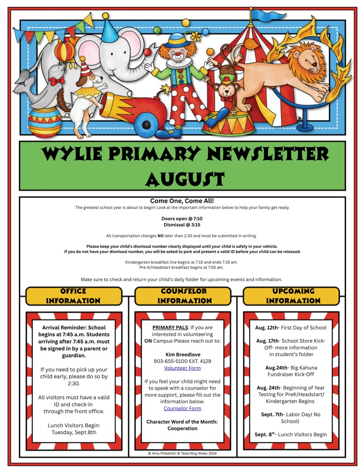 check out our august newsletter 