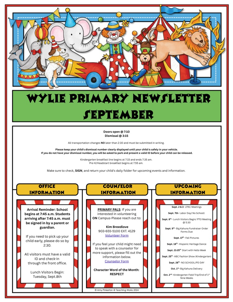 September newsletter 