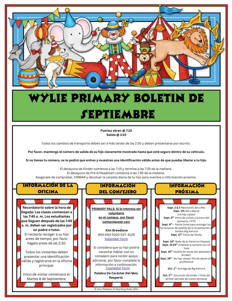 September newsletter 