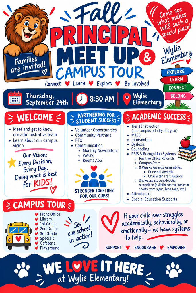 Fall Principal Meet Up & Campus Tour