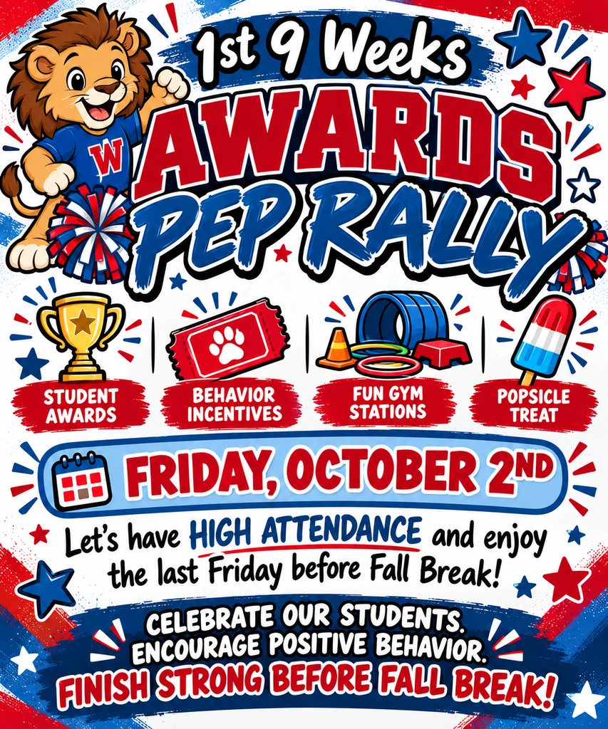 1st 9 week behavior & attendance incentives