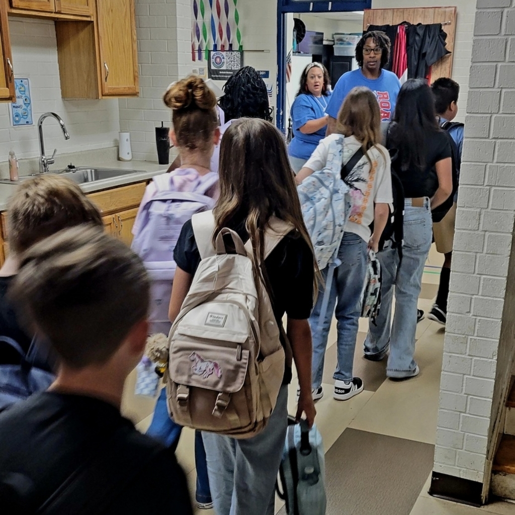 Northside students on the first day