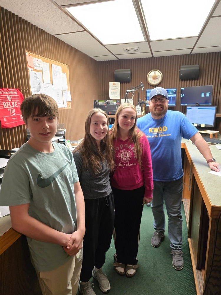 Henning students joined by Corey Tackmann at Superstaion K106 in Wadena