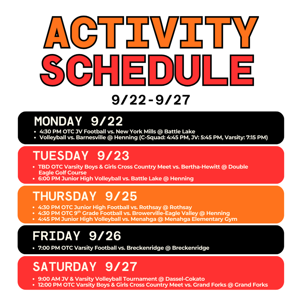 9/22 activities