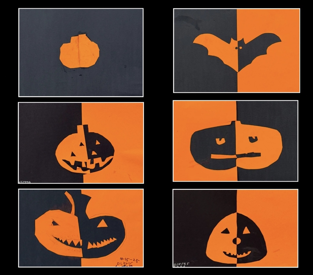 5th Grade Halloween Symmetry Projects