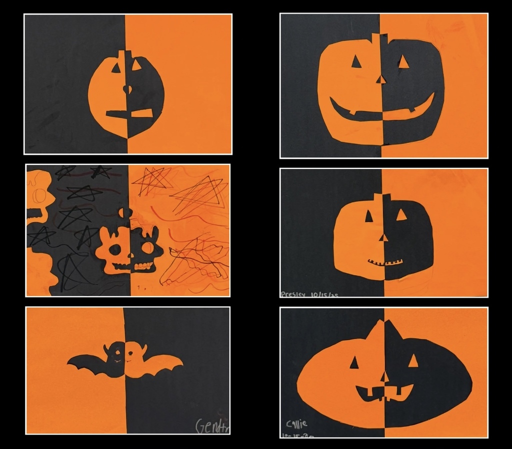 5th Grade Halloween Symmetry Projects