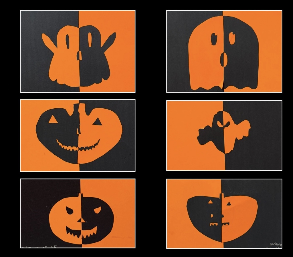 5th Grade Halloween Symmetry Projects