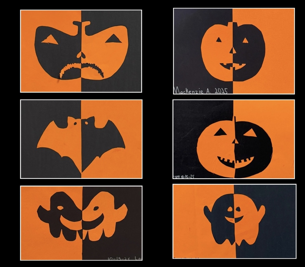 5th Grade Halloween Symmetry Projects