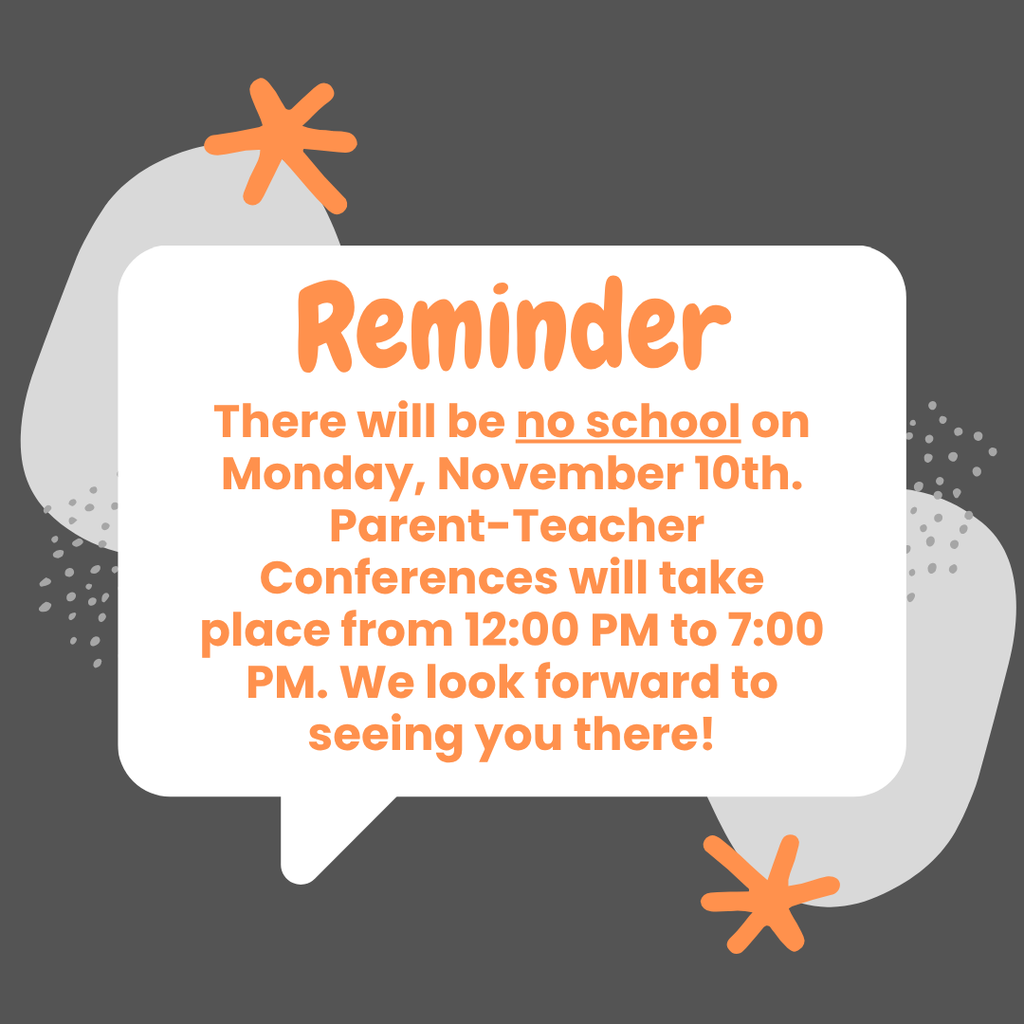 no school/PTC reminder