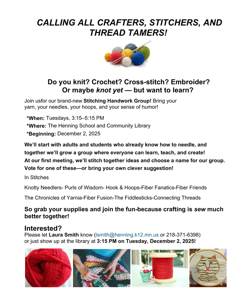 Stitching Handwork Group Flyer