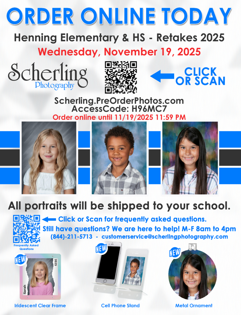 School Picture Retakes Reminder
