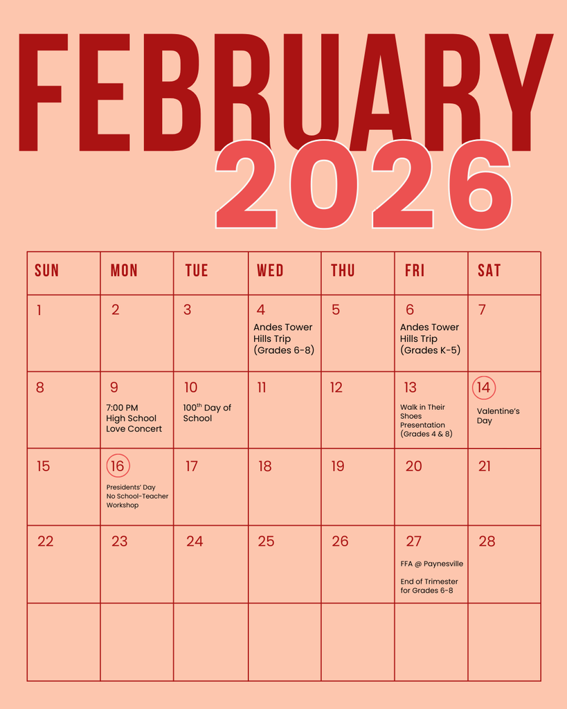 February calendar