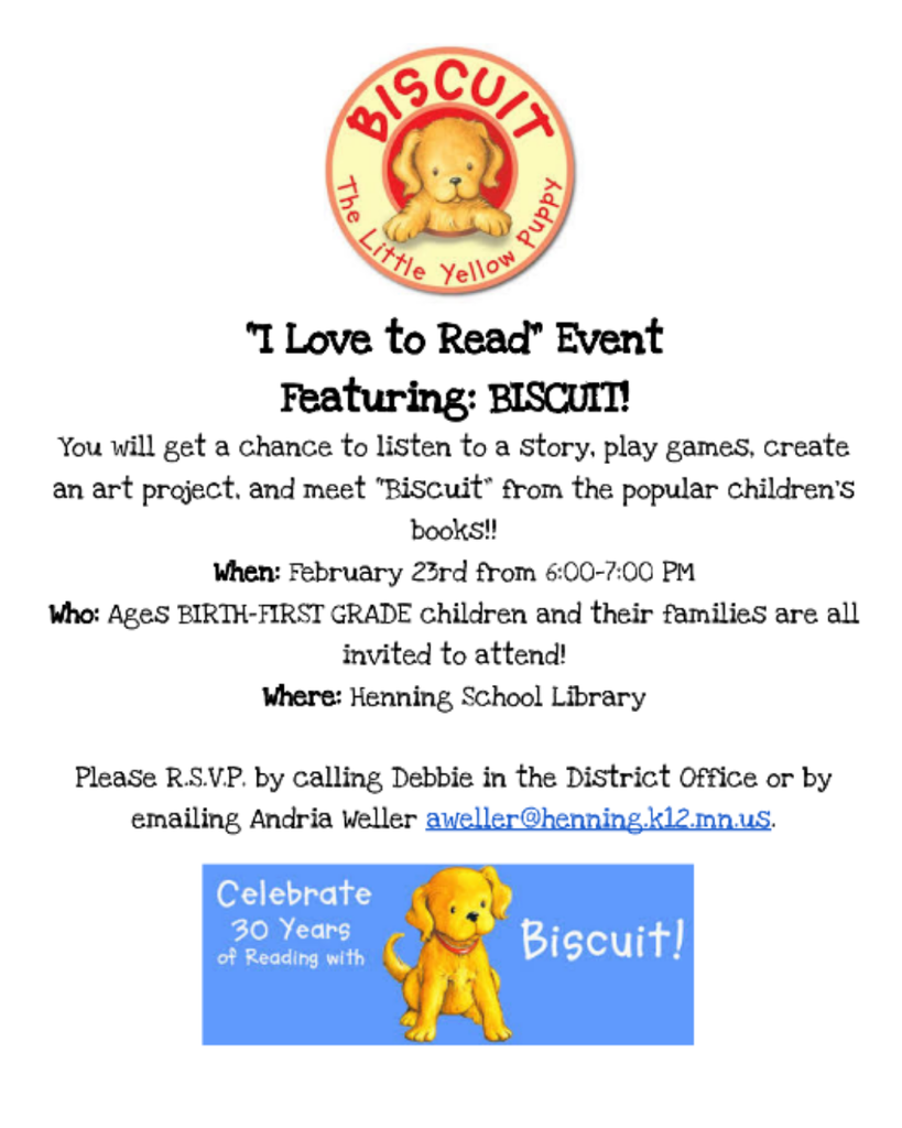 I love to read event