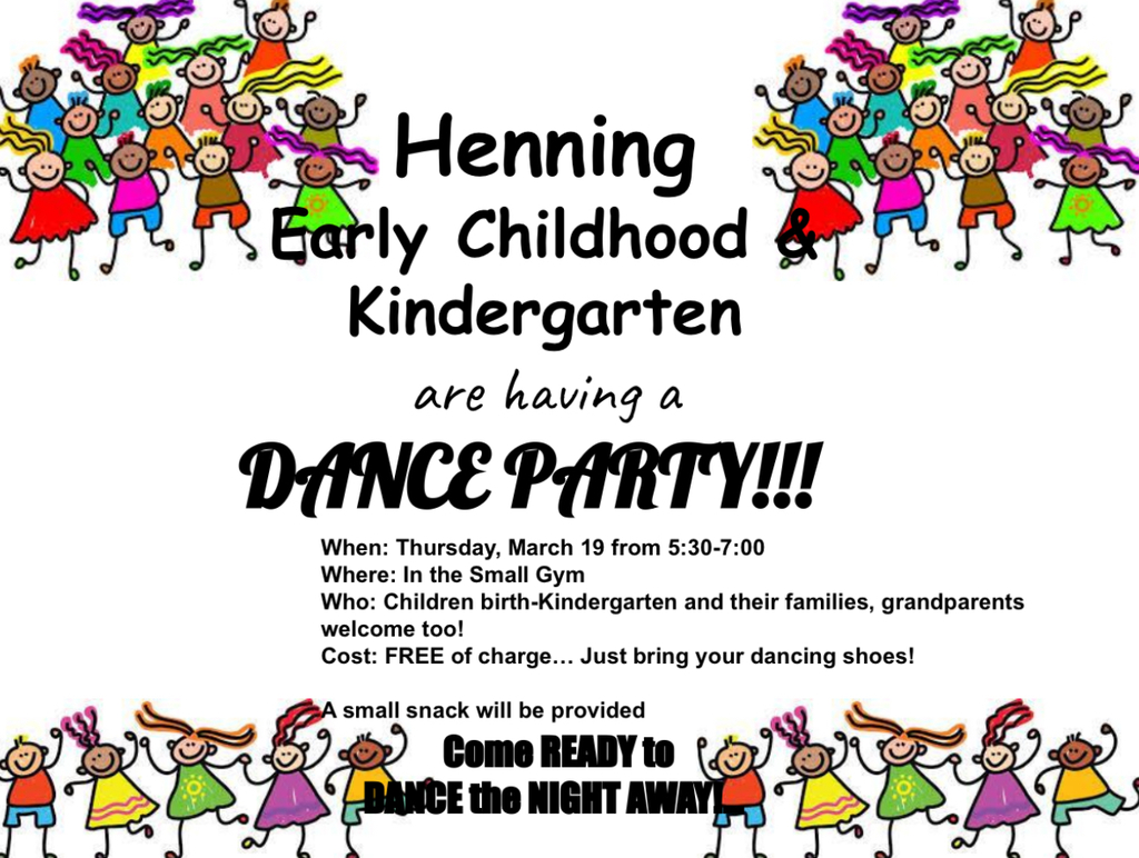 ECFE Dance Party Flyer