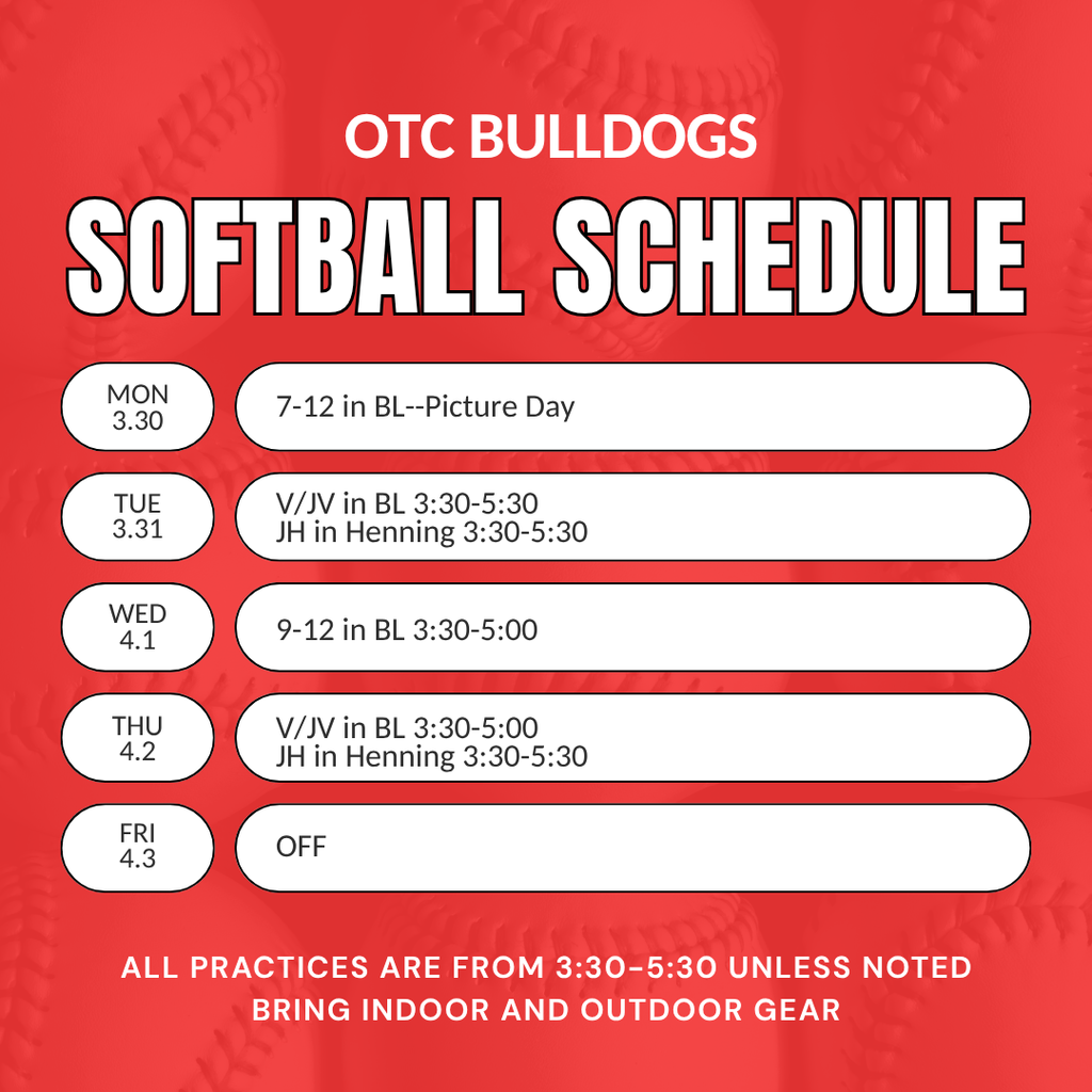3.30 softball schedue