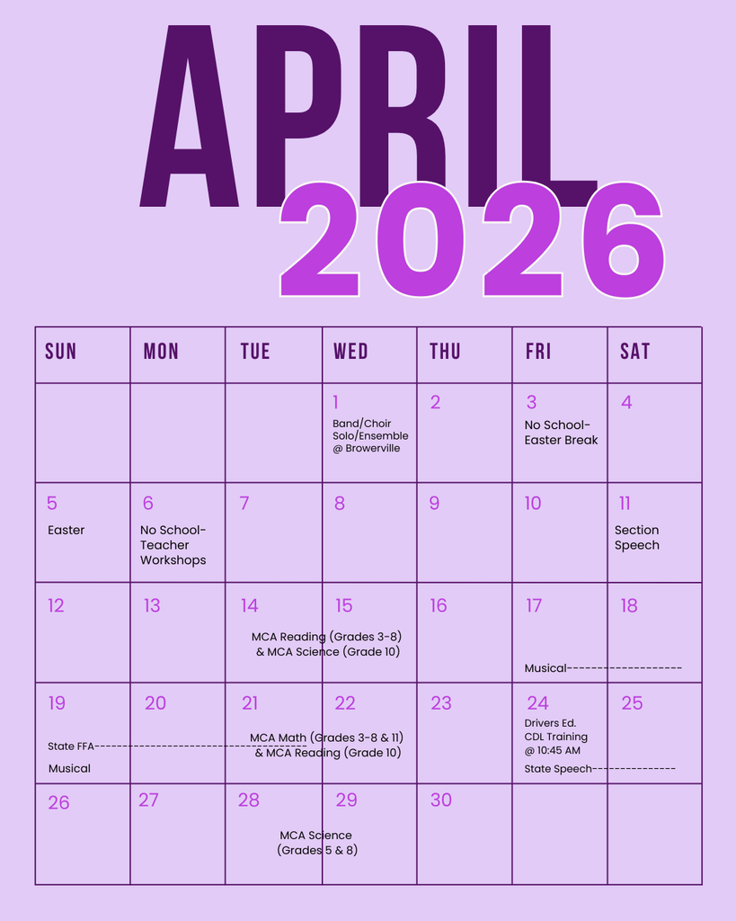 April calendar
