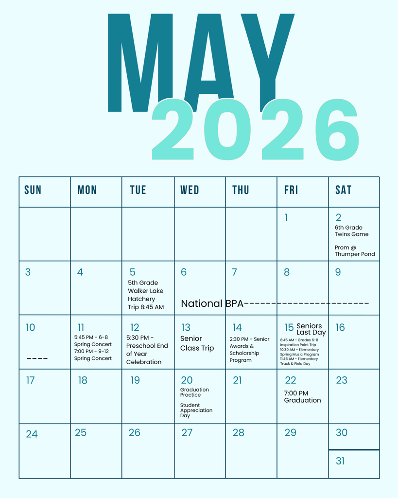 May Calendar