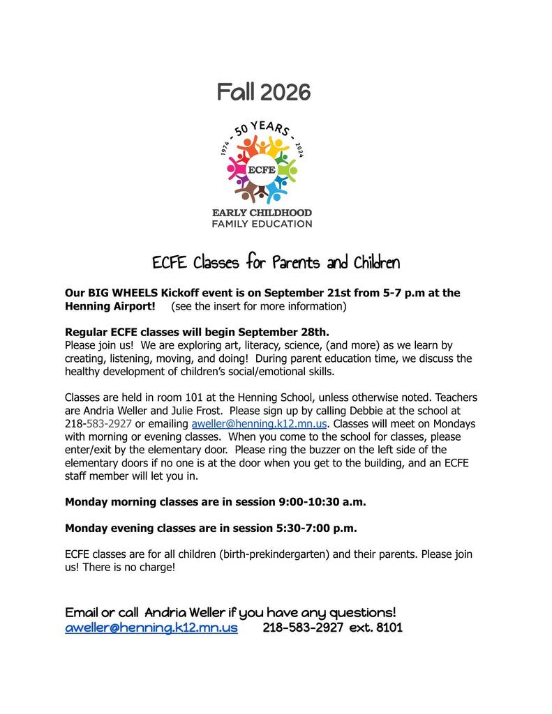 fall ecfe