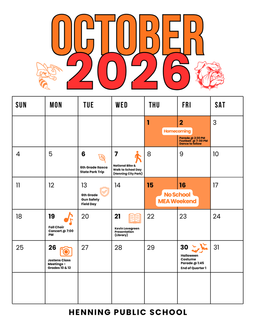 October calendar