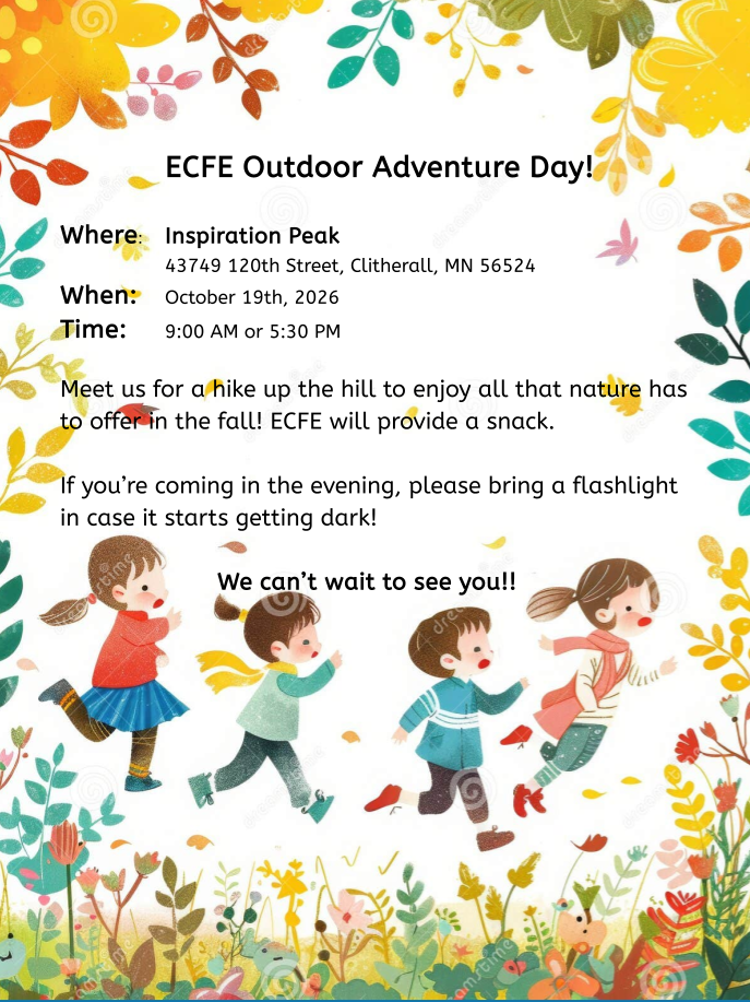 ECFE Outdoor Adventure Day