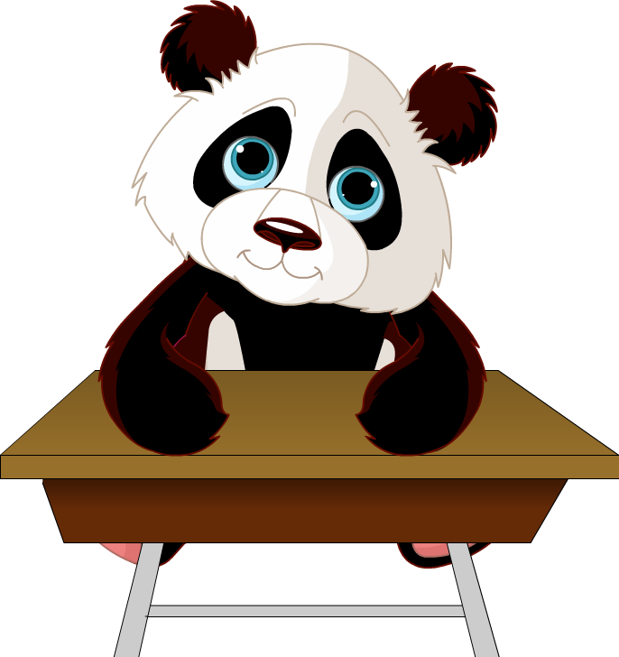 Panda at Desk
