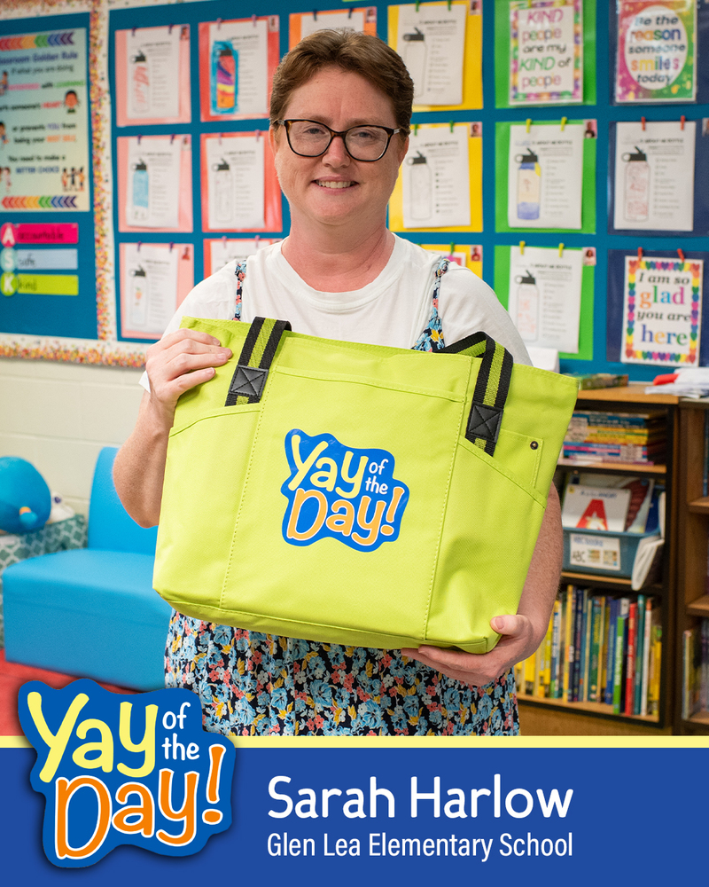Yay of the Day recipient: Sarah Harlow