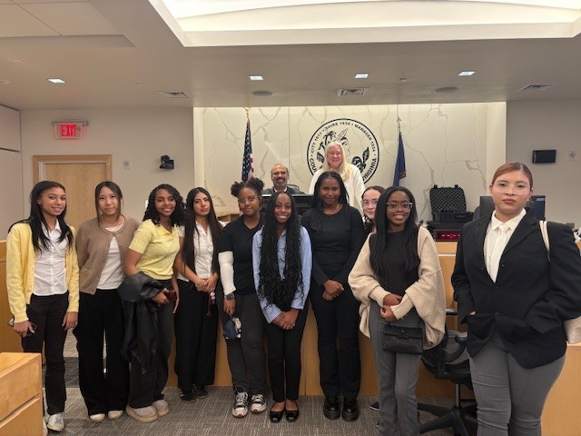 students as jurors at Richmond Law student mock trials