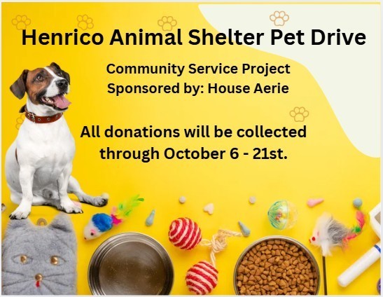 pet drive flyer