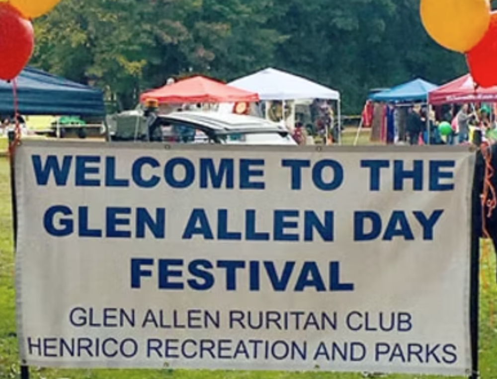 Banner showing" Welcome to the Glen Allen Day Festival