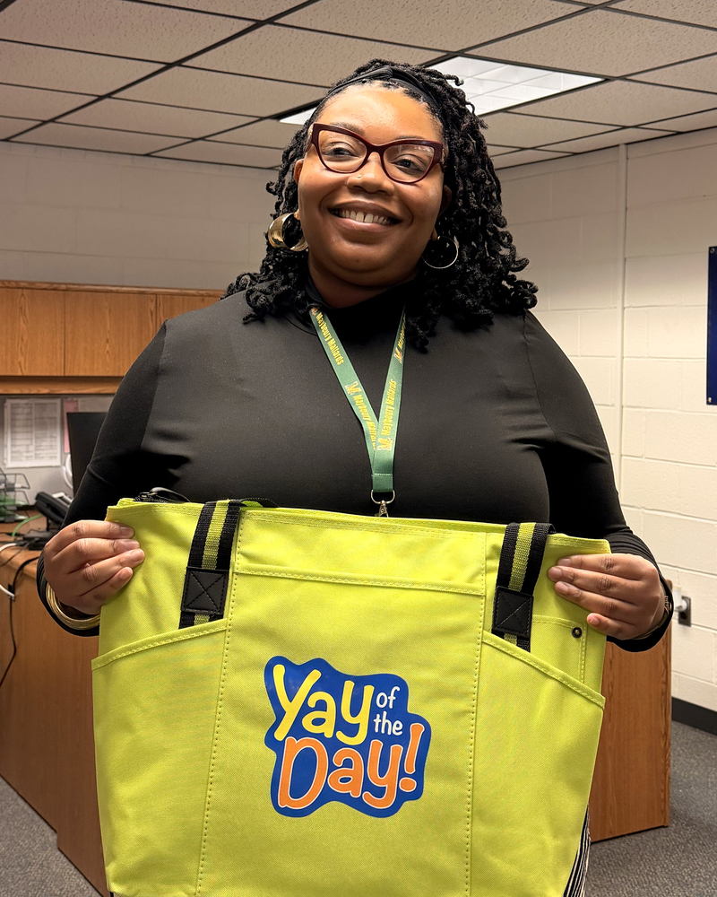 Rachelle Robinson with Maybeury Elementary School