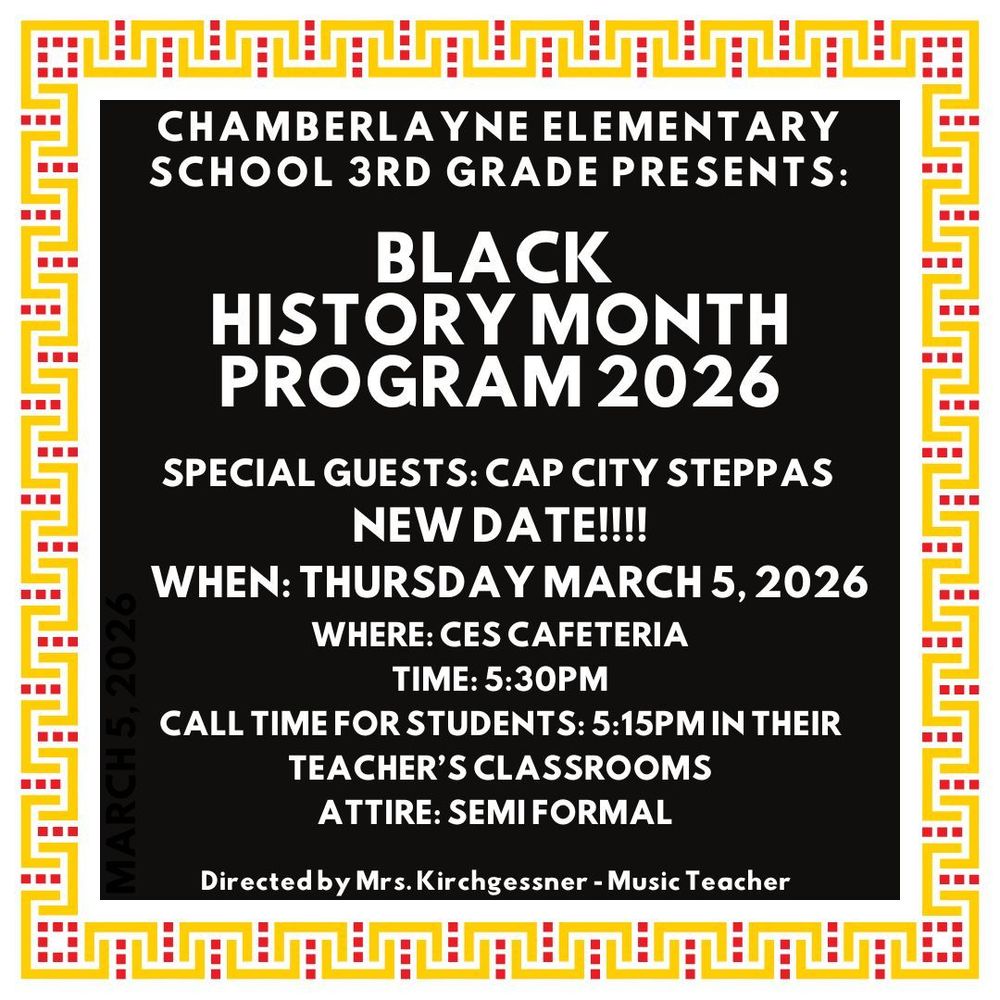 Black History Month Program March 5, 2026 at 5:30 p.m.