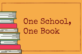 one school one book with stack books