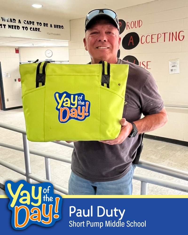 Paul Duty with Short Pump Middle School
