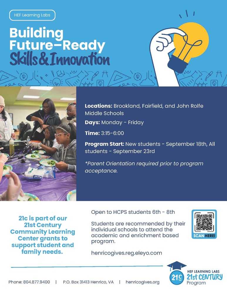 Flyer for Building Future Ready Skills and Innovation