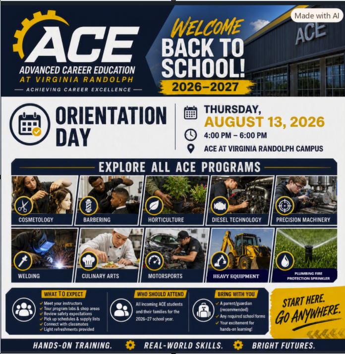 ACE Back to school  8/13/26 4-6