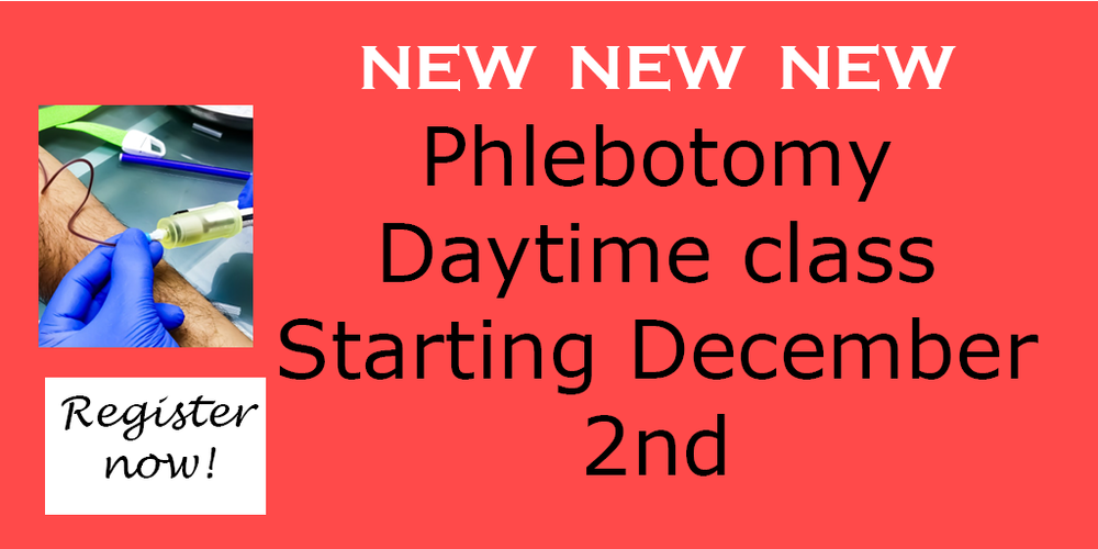 NEW Phlebotomy Class
