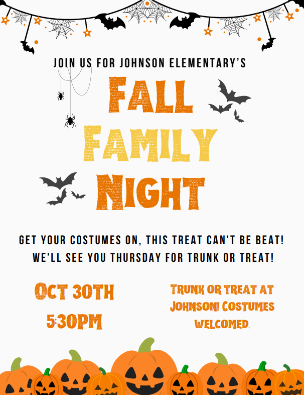 fall family night flyer